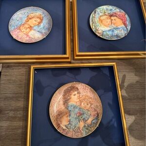 Decorative Plates with Family Portraits